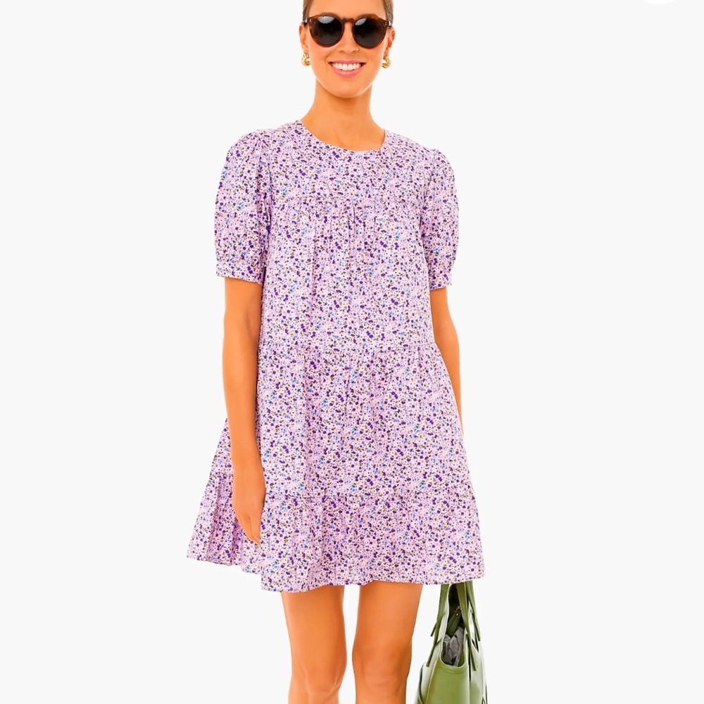 Tuckernuck Pomander Place Lilac Floral Quinn Dress Size XS